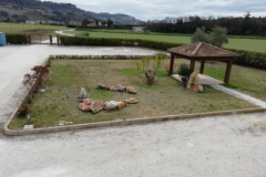 la posa del Triangolo vista dalla Hall